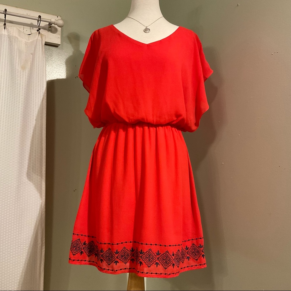 MIAMI Dress - Surplice W/ V Neck- Size 10